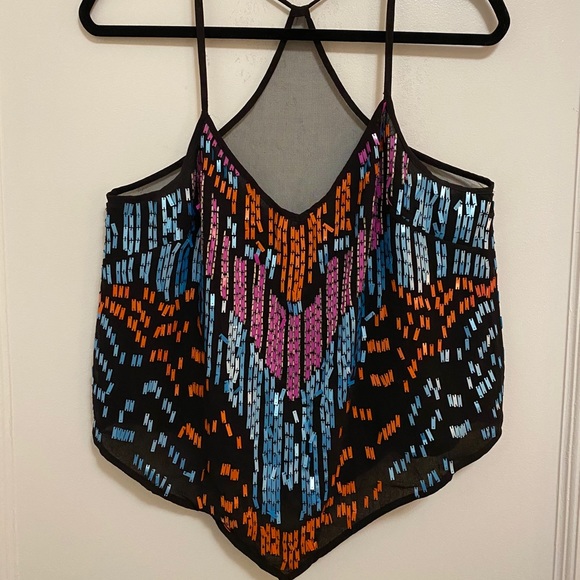 South Moon Under Sequined Racerback Tank top - Picture 3 of 3